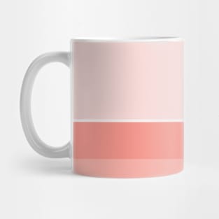 A brilliant collection of Very Light Pink, Light Pink, Pale Salmon and Peachy Pink stripes. Mug